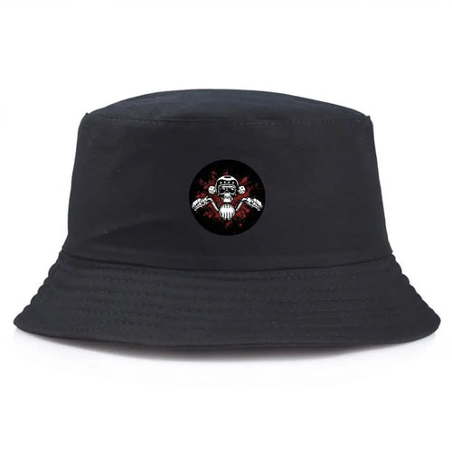 Unisex Skull Crossbones Graphic Bucket Hat