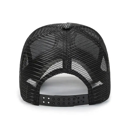 Korean Letter Breathable Mesh Duckbill Baseball Cap