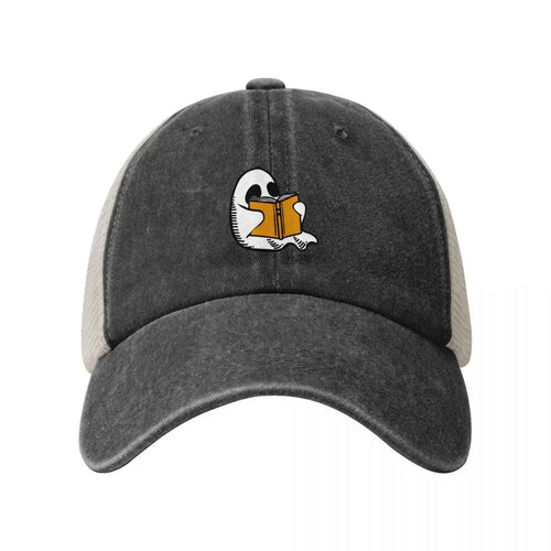 Booooks Halloween Ghost Cowboy Vintage Mesh Baseball Cap