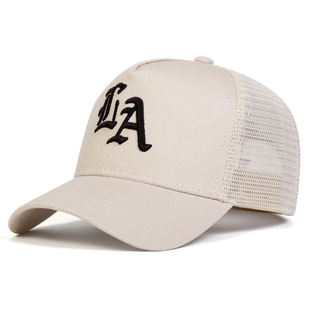 Unisex LA Letter Embroidery Baseball Net Caps