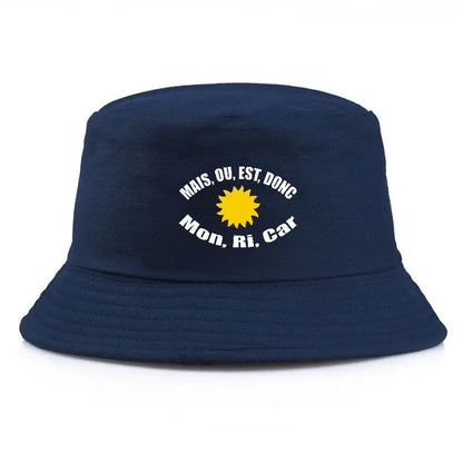 Sun Embroidered Cotton Bucket Hat Unisex