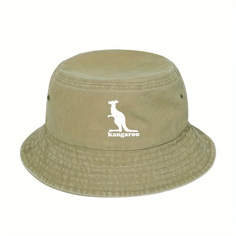 Creative Kangaroo Pattern Travel Outdoor Bucket Hat