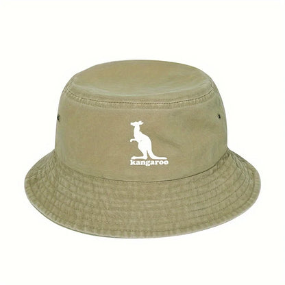 Creative Kangaroo Pattern Travel Outdoor Bucket Hat