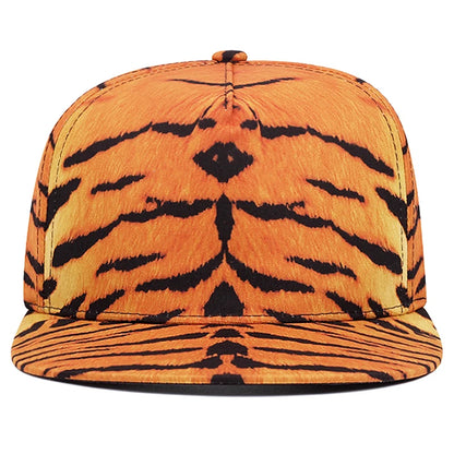 Printed Pattern Creative Flat Brim Street Hip Hop Baseball Hat
