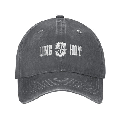 Kpop Longshot Print Trucker Sun Proof Baseball Cap