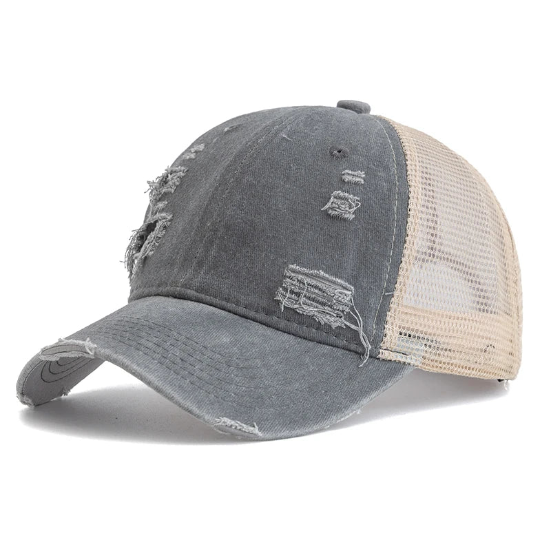 Unisex Washed Cotton Trucker Cap