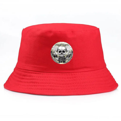 Skull & Rose Bucket Hat Unisex