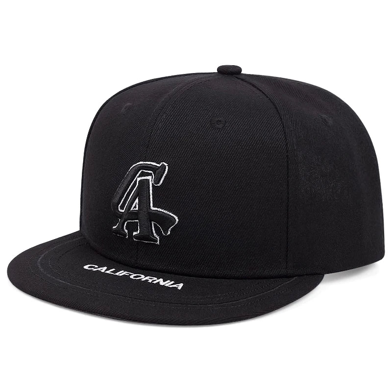 CA Embroidered Street Flat Brim Cap