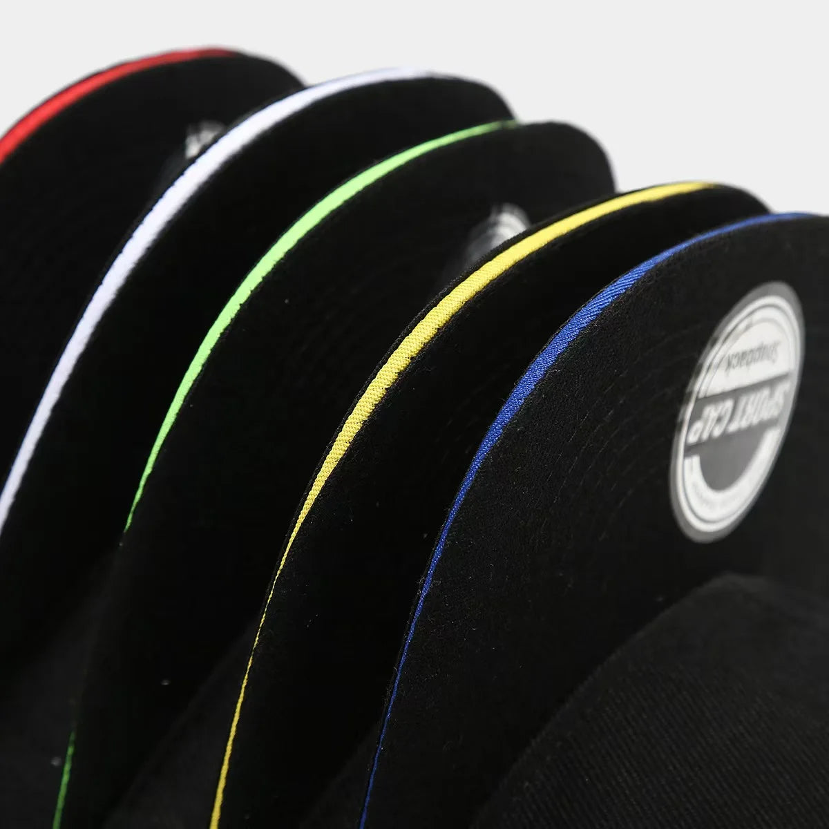 Solid Black Flat Brim Hip Hop Cap