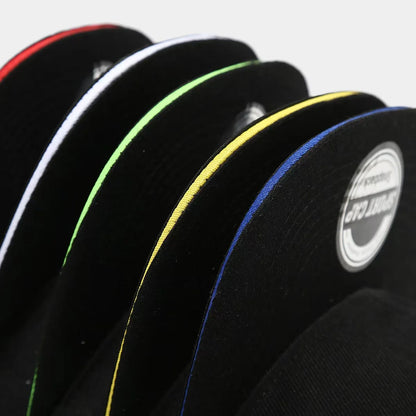 Solid Black Flat Brim Hip Hop Cap