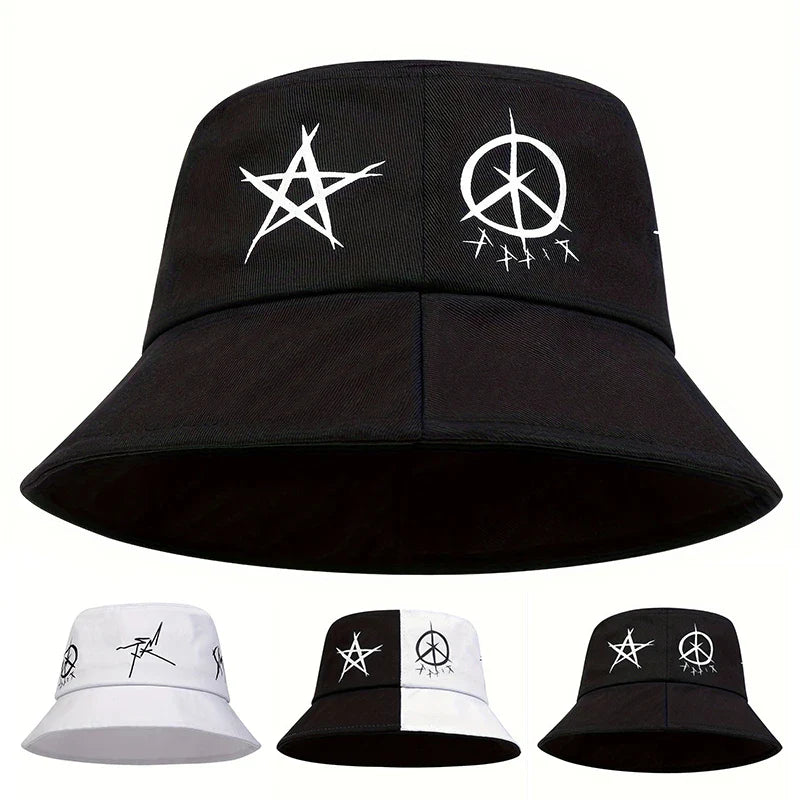 Fashion Hip Hop Two Color Stitching Bucket Hat