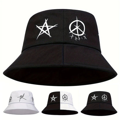 Fashion Hip Hop Two Color Stitching Bucket Hat