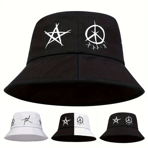 Fashion Hip Hop Two Color Stitching Bucket Hat