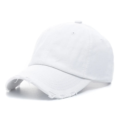 Washed Cotton High-Quality Denim Plain Unisex Baseball Cap