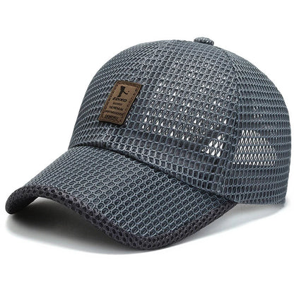 Unisex Label Mesh Breathable Baseball Caps