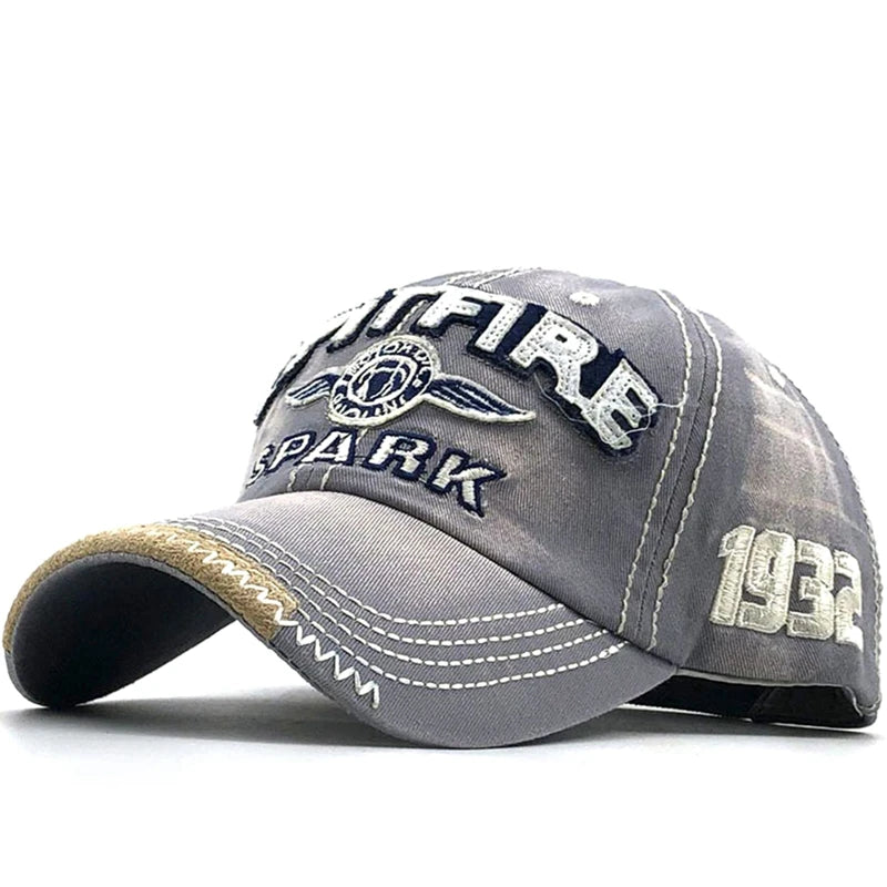 Men Hip Hop Rock Snapback Hat School Jeans Letter Printed