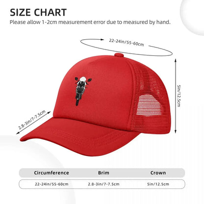Hyosung Motorcycle Mesh Breathable Casual Snapback Baseball Cap
