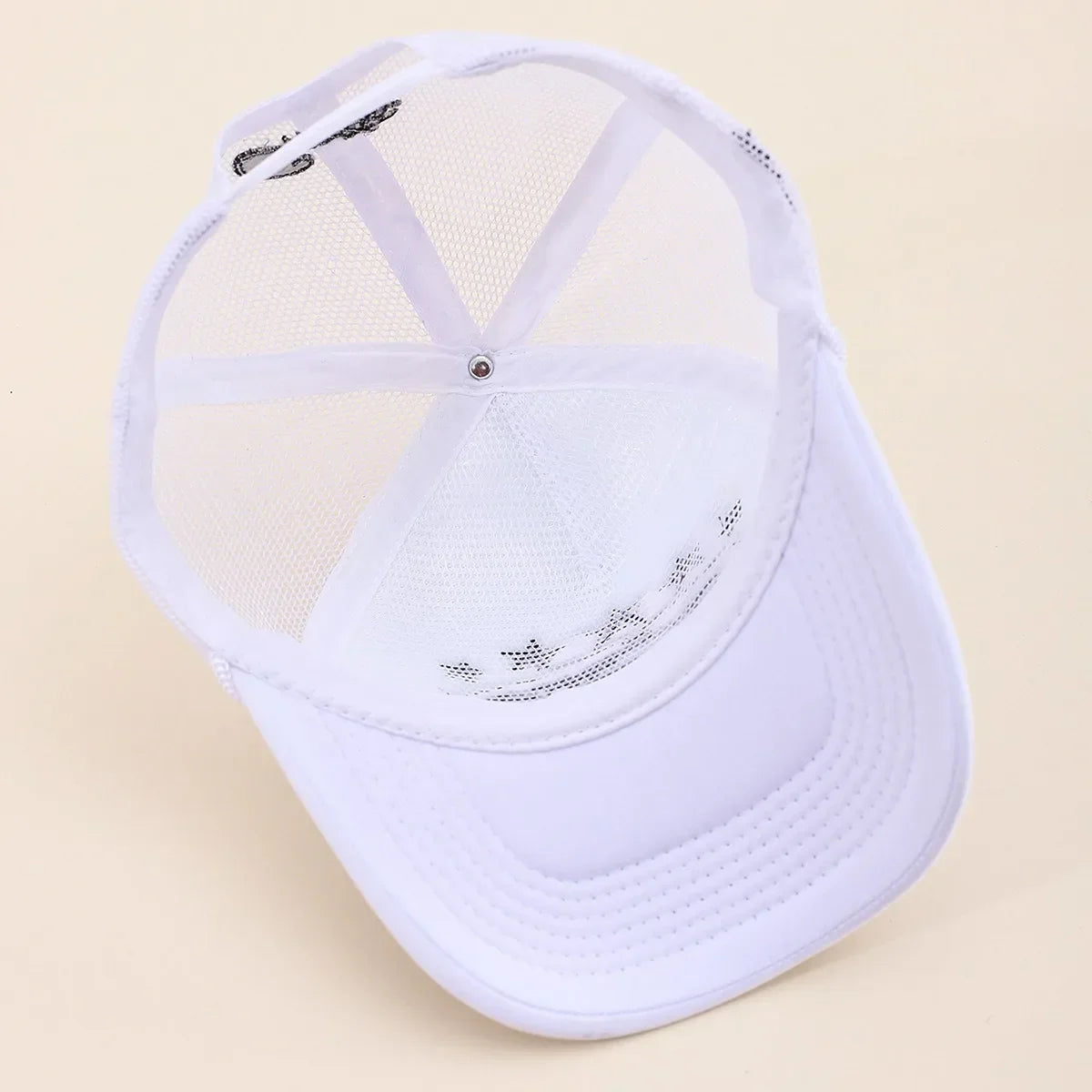 Unisex Five Star Embroidered Mesh Baseball Cap