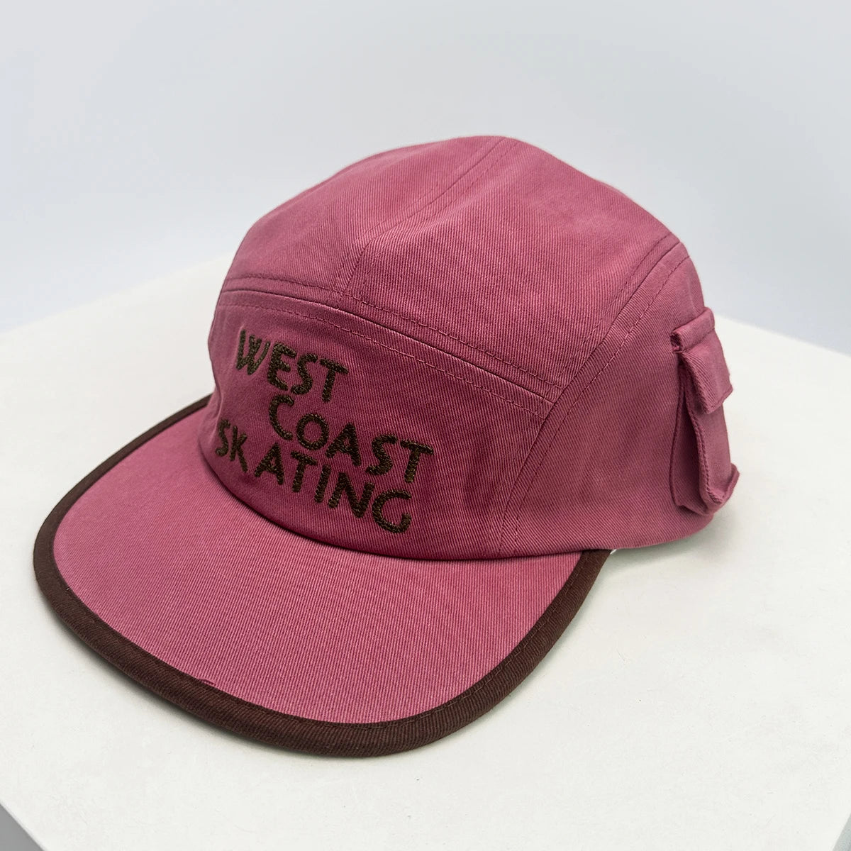 Color Block Letster Flat Brim Snapback Cap