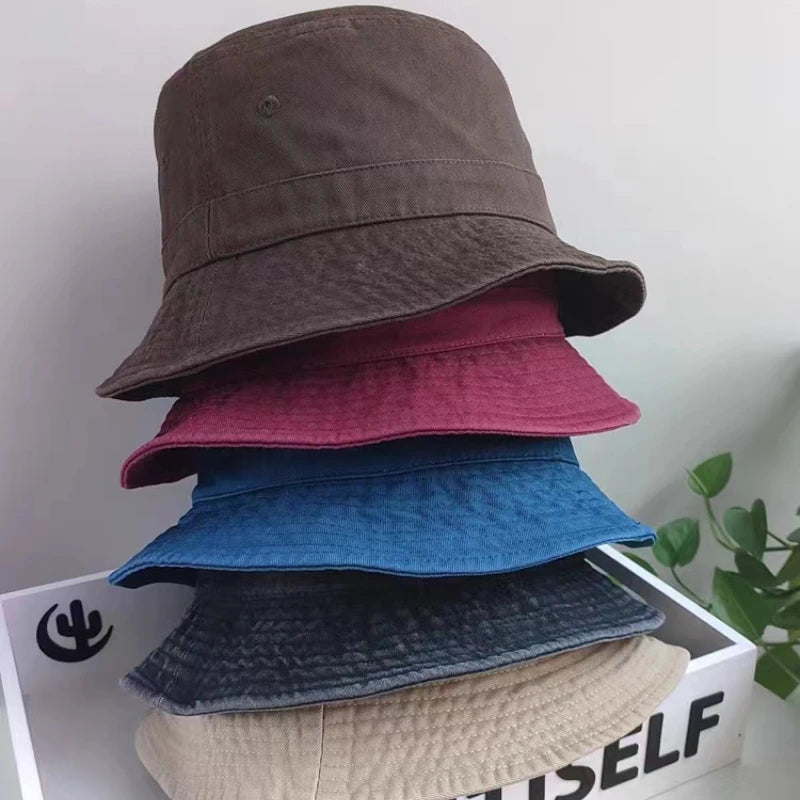 Plus Size Cotton Korean Fisherman Bucket Hat