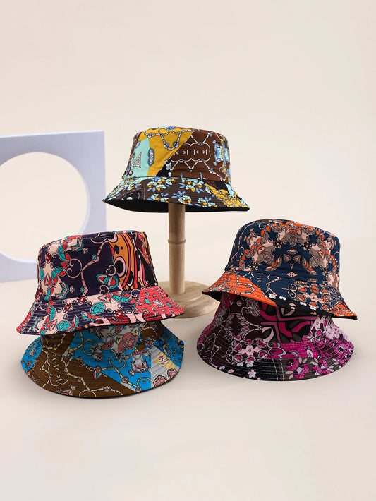 Unisex Graffiti Bucket Hat Hip-Hop Streetwear Cap