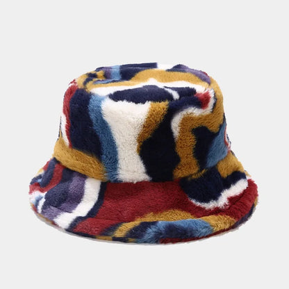 Colorful Digital Print Bucket Hat Women