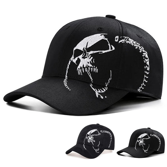 Unisex Side Skull Pattern Embroidery Baseball Caps