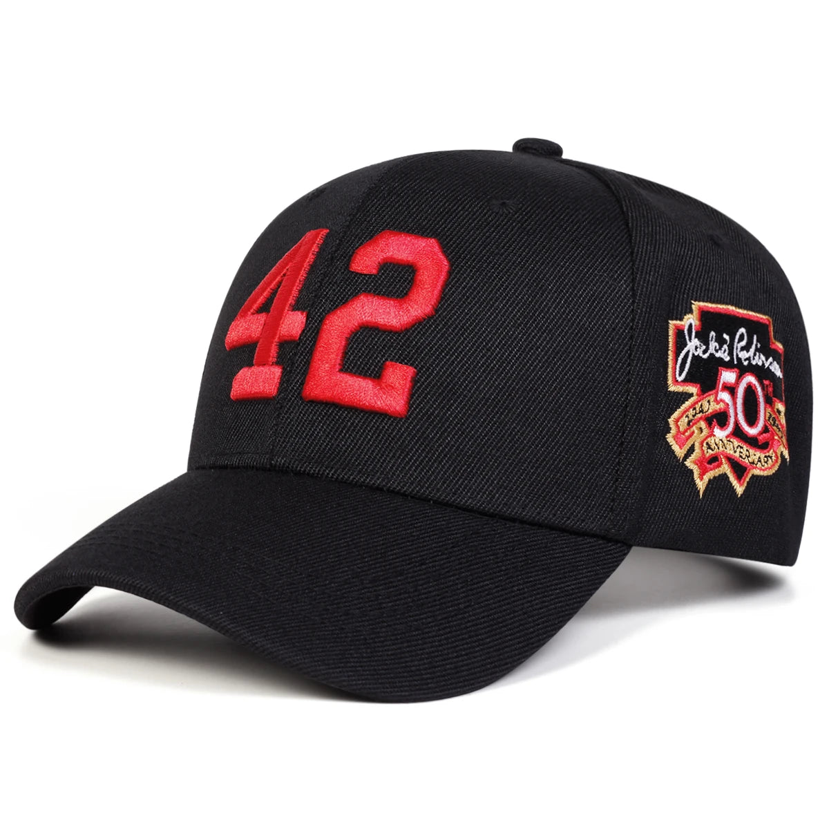 Unisex 42 Letter Embroidery Casual Outdoor Baseball Cap