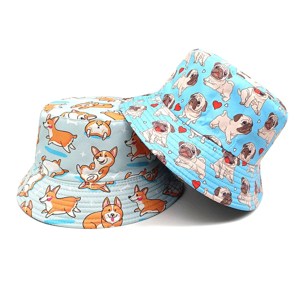 Unisex Animal Print Double Sided Bucket Hat