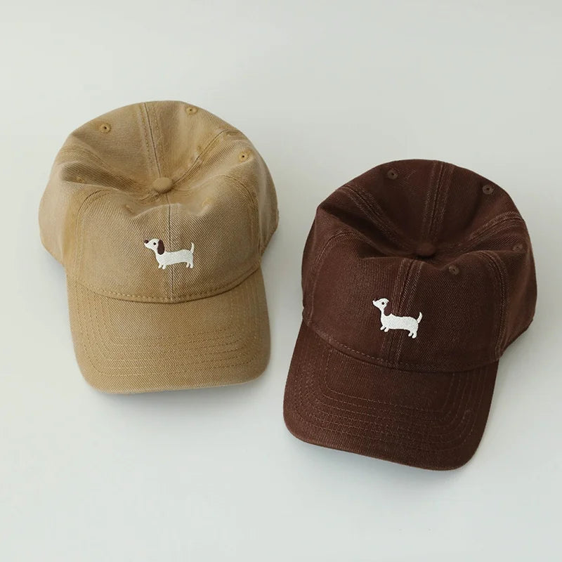 Dachshund Embroidery Outdoor Leisure Baseball Cap