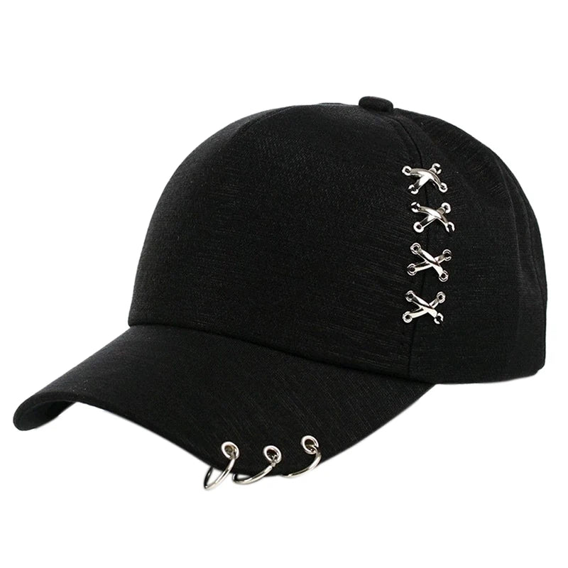 KPOP Piercing Ring Snapback Baseball Cap
