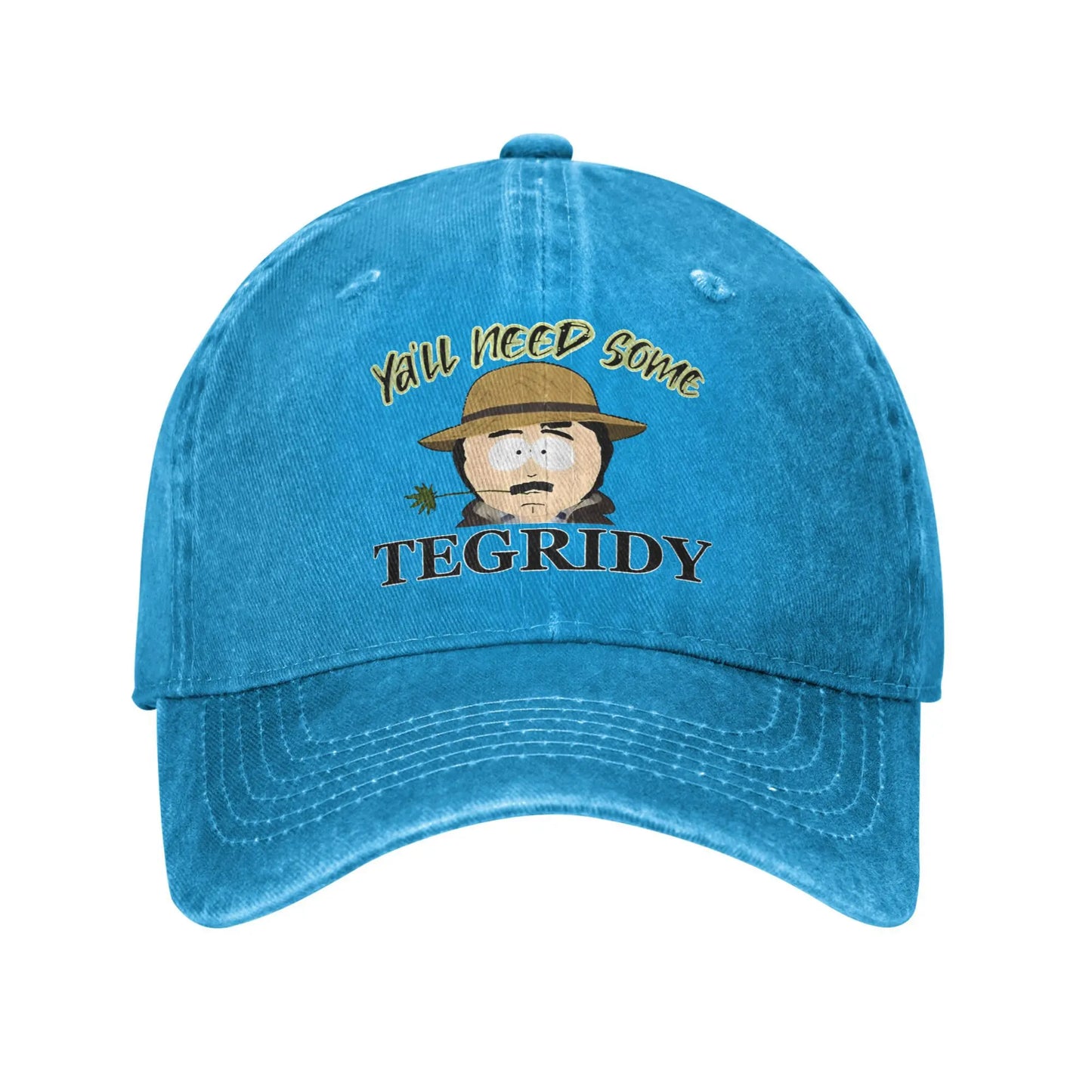 Retro Tegridy Farms Funny Distressed Baseball Cap