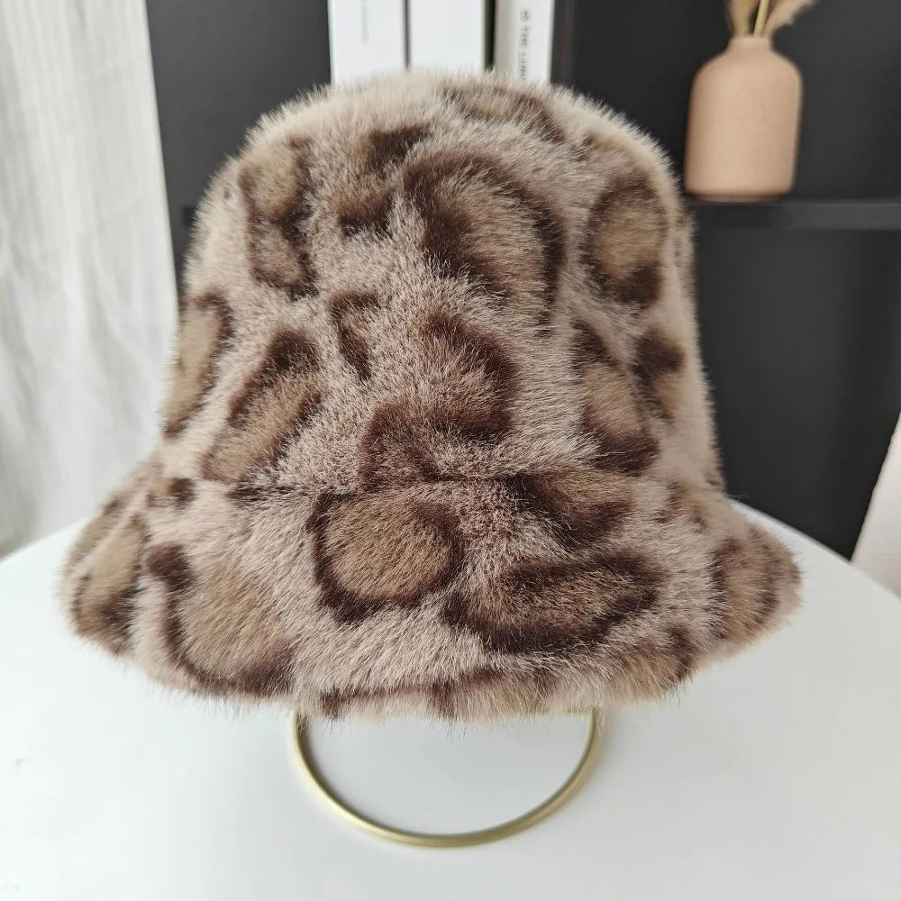Warm Fluffy Fur Fisherman Bucket Hat