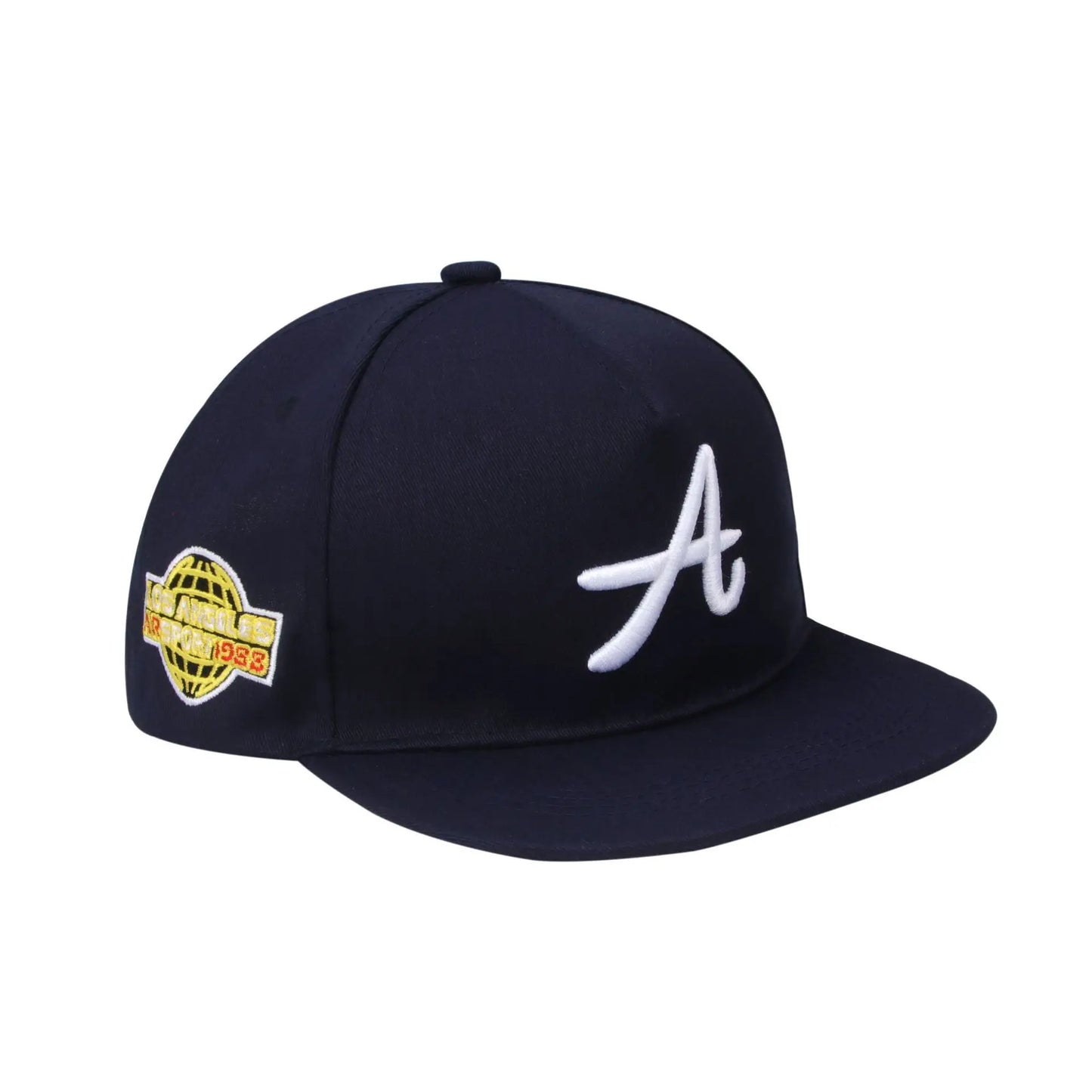 Adjustable Embroidered Flat Bill Snapback Baseball Hat