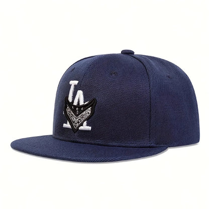LA Letter Embroidery Kids Snapback Cap