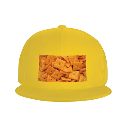 Cheez It Snack Cracker Pattern Snapback Cap