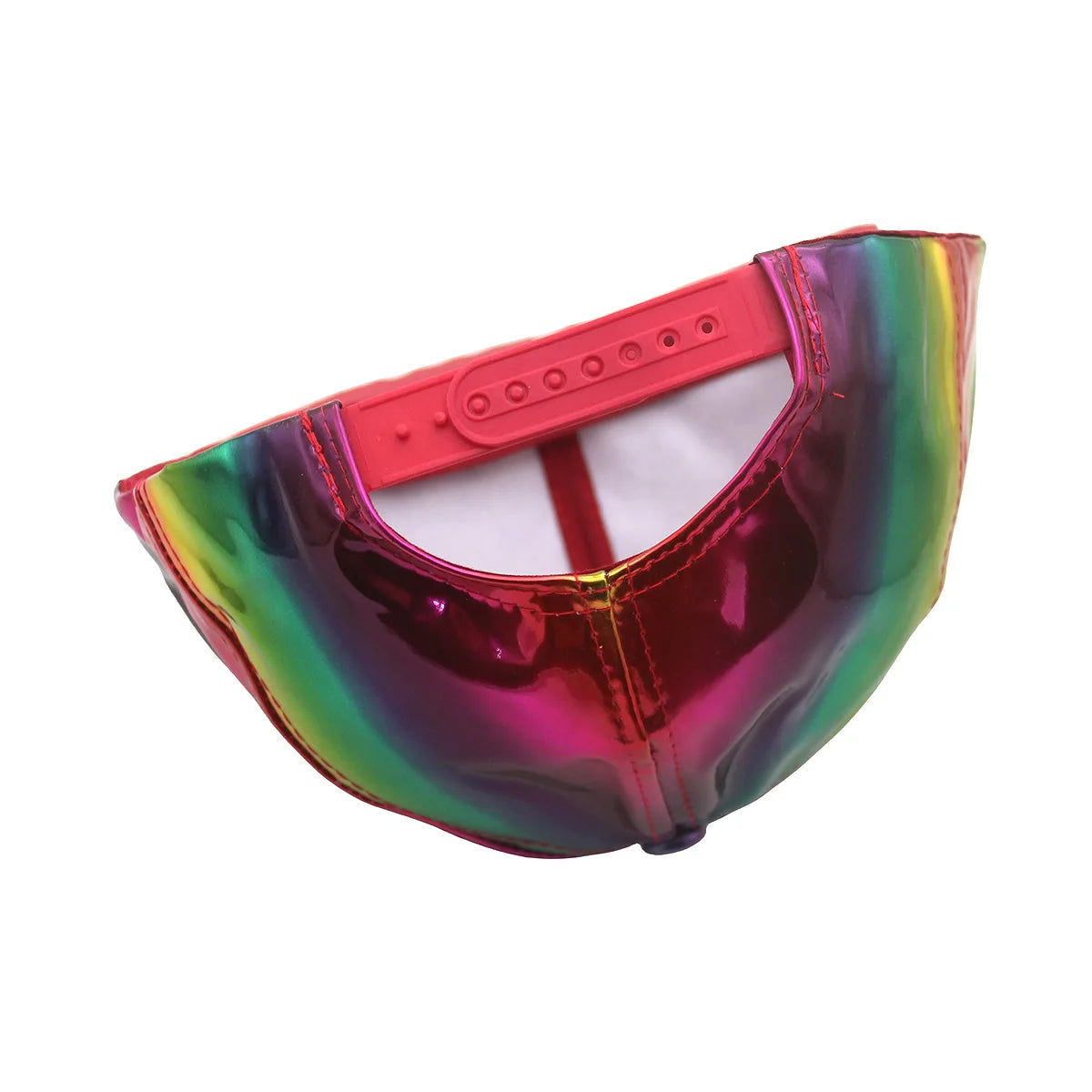 Fashion PU Rainbow Color Changing Hiphop Baseball Cap