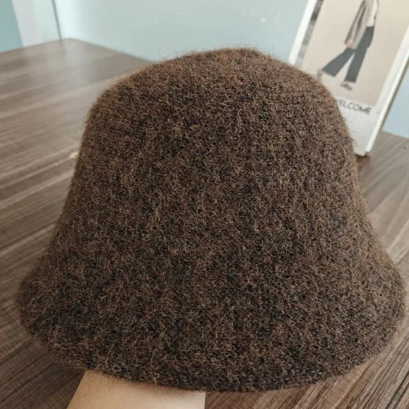 Retro Dome Wool Felt Bucket Hat