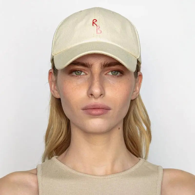 Hand Dyed Monogram Embroidered Cotton Baseball Cap
