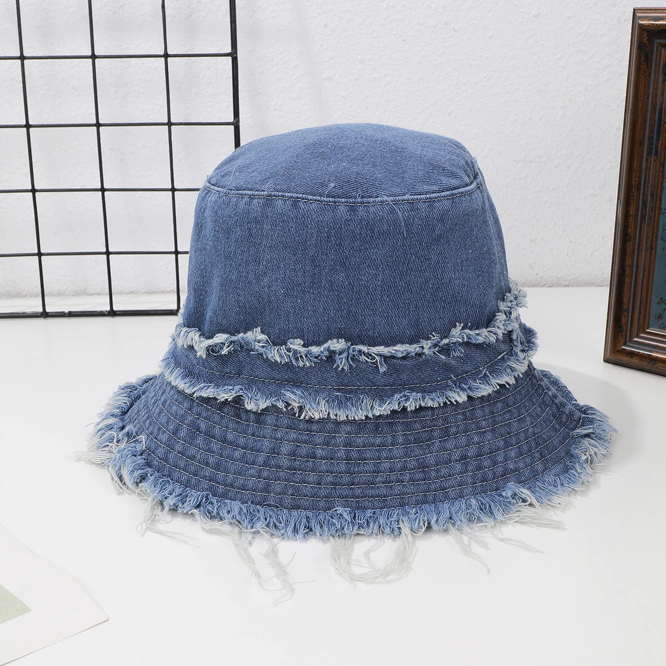 Japanese Retro Denim Fisherman Hat