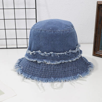 Japanese Retro Denim Fisherman Hat