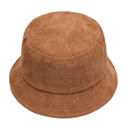 Corduroy Solid Color Foldable Bucket Hat