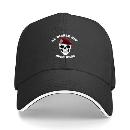 The Devil Laughs With Us Designer Visor Baseball Hat