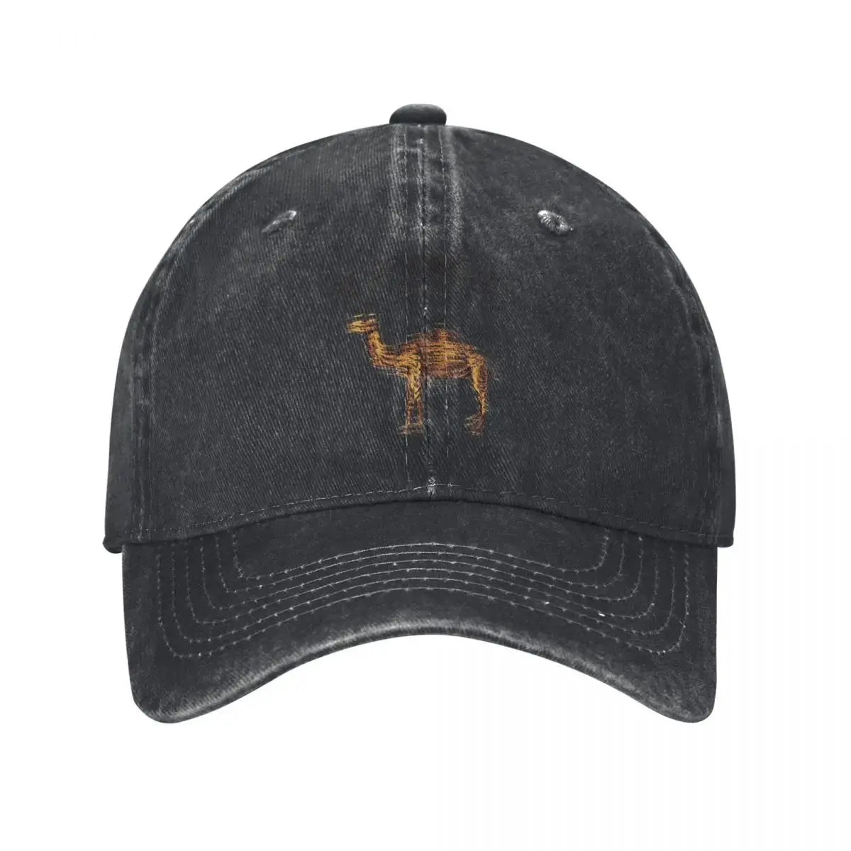 Camel Animal Distressed Baseball Cap