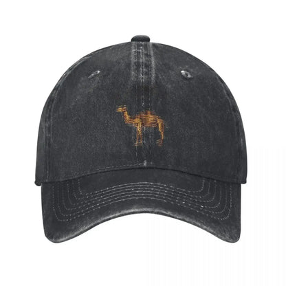 Camel Animal Distressed Baseball Cap