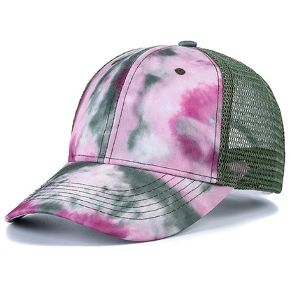 Tie Dye Multicolor Hip Hop Snapback Cap