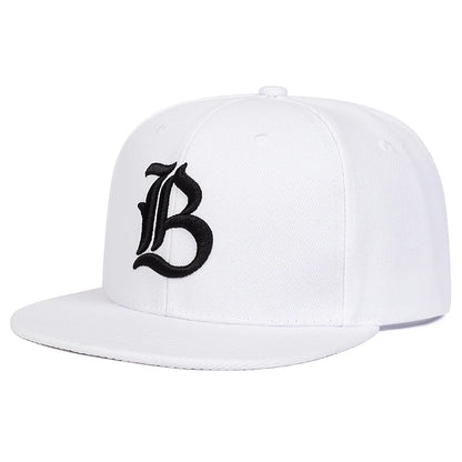 Unisex IB Embroidery Flat Brim Hip Hop Baseball Cap