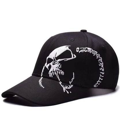 Side Skull Pattern Embroidery Baseball Caps