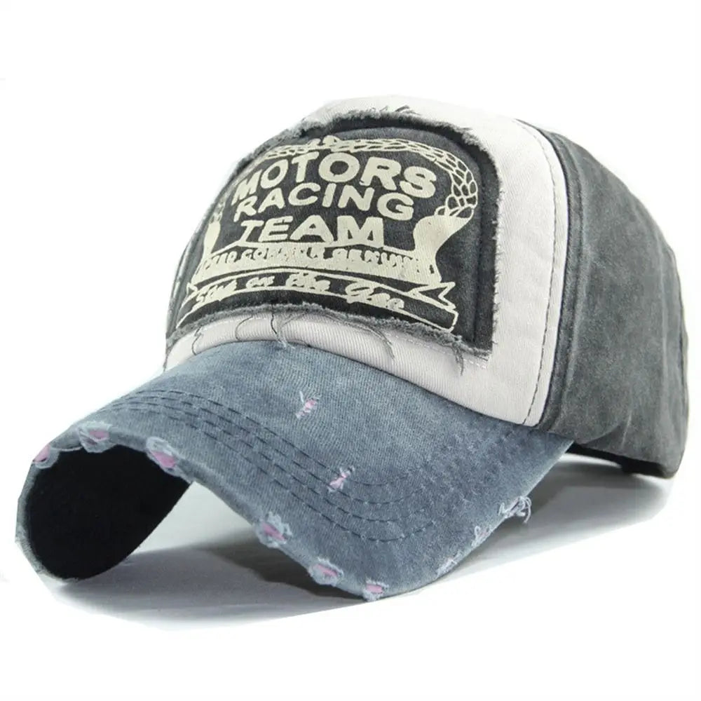 Multicolor Letter Patchwork Baseball Cap