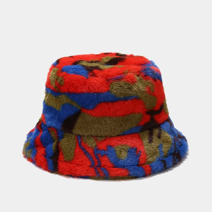 Colorful Digital Print Bucket Hat Women